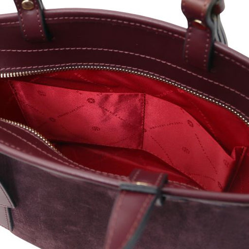 Glacette - Suede leather bucket bag